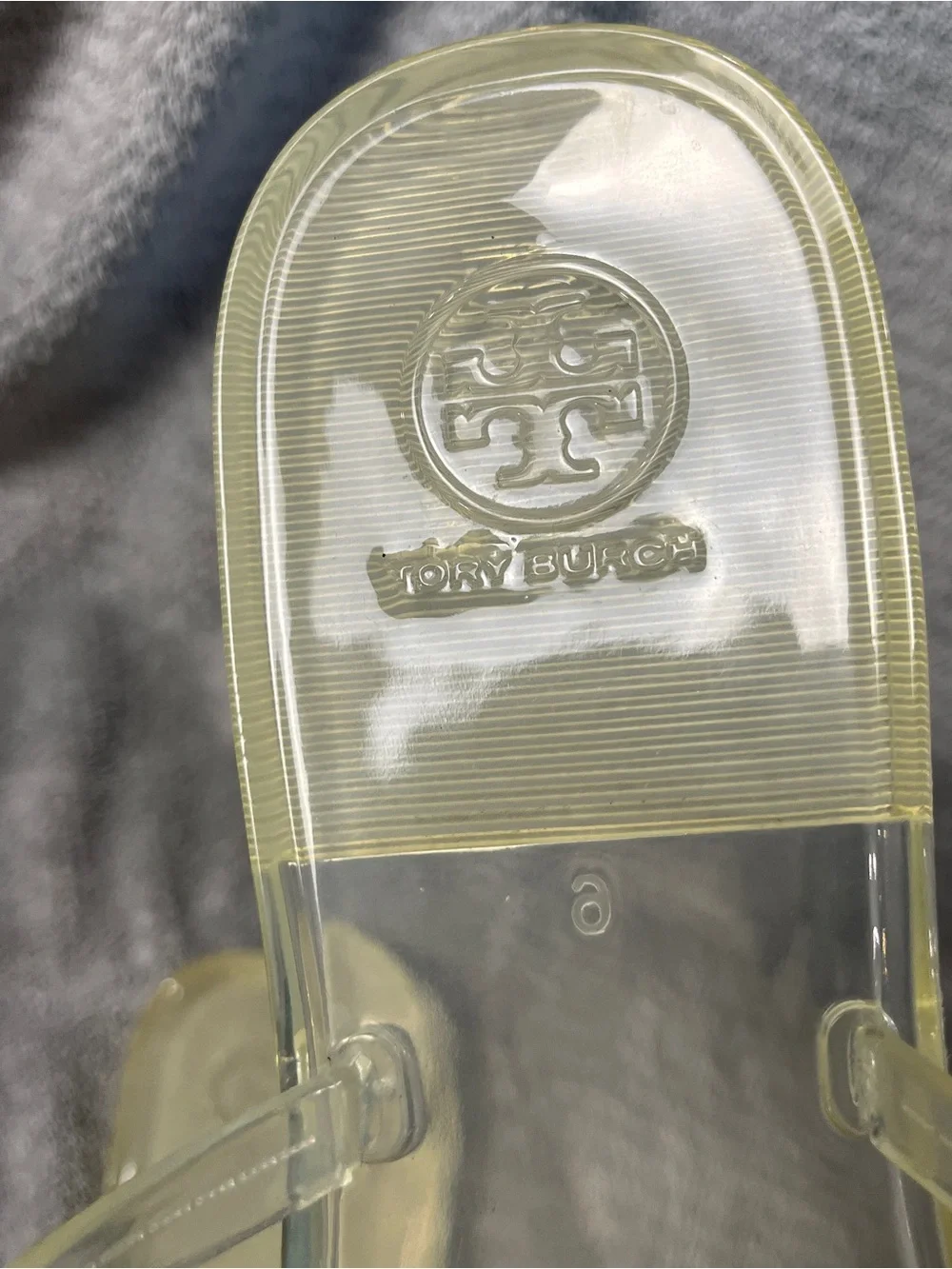 Tory Burch Clear Jelly mini Miller Thong Sandals women size 9